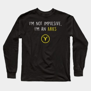 Aries Funny Long Sleeve T-Shirt